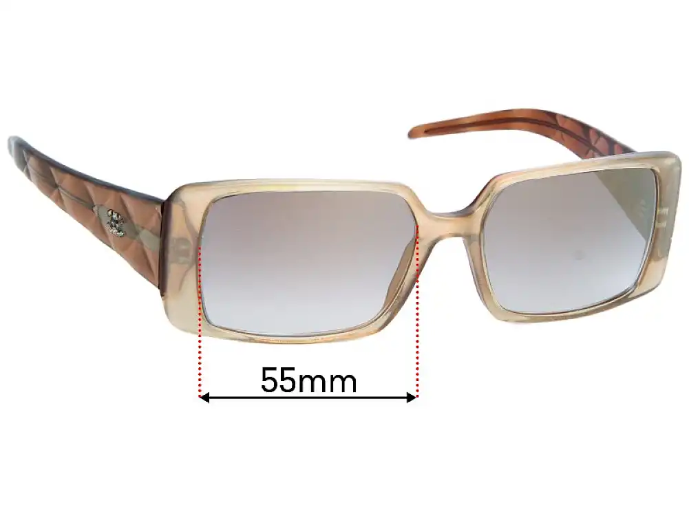 Sunglass Fix Lentes de Repuesto para Chanel 5045 - 55mm Wide Sunglass Fix Lentes de Repuesto para Chanel 5045 - 55mm Wide