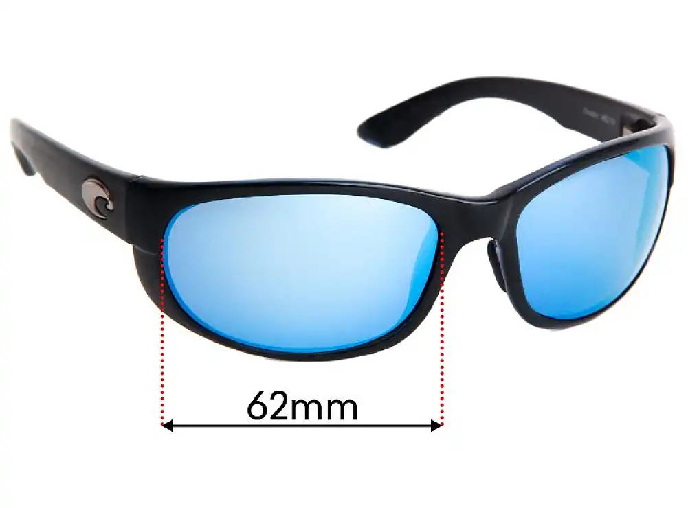 Sunglass Fix Lentes de Repuesto para Costa Del Mar Howler - 62mm Wide Sunglass Fix Lentes de Repuesto para Costa Del Mar Howler - 62mm Wide