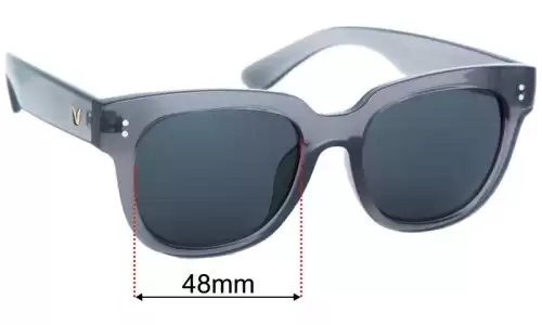 Sunglass Fix Lentes de Repuesto para Gentle Monster Una C B4 - 48mm Wide Sunglass Fix Lentes de Repuesto para Gentle Monster Una C B4 - 48mm Wide