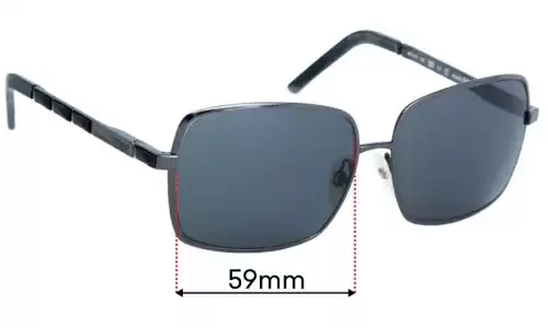 Sunglass Fix Lentes de Repuesto para Gianfranco Ferre GF911 - 59mm Wide Sunglass Fix Lentes de Repuesto para Gianfranco Ferre GF911 - 59mm Wide