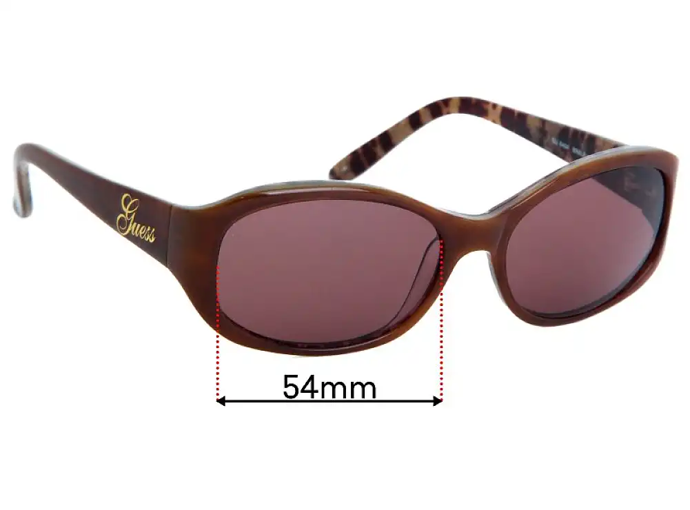 Sunglass Fix Lentes de Repuesto para Guess GU6404 - 54mm Wide Sunglass Fix Lentes de Repuesto para Guess GU6404 - 54mm Wide