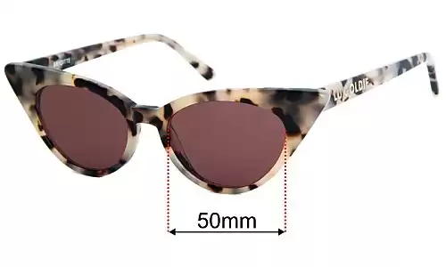 Sunglass Fix Lentes de Repuesto para Lu Goldie Brigitte - 50mm Wide Sunglass Fix Lentes de Repuesto para Lu Goldie Brigitte - 50mm Wide