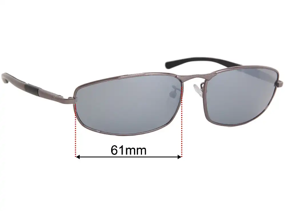Sunglass Fix Lentes de Repuesto para Police S8527N - 61mm Wide Sunglass Fix Lentes de Repuesto para Police S8527N - 61mm Wide