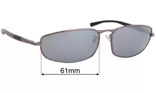 Sunglass Fix Lentes de Repuesto para Police S8527N - 61mm Wide Sunglass Fix Lentes de Repuesto para Police S8527N - 61mm Wide
