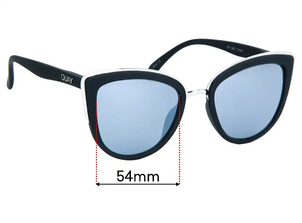 Sunglass Fix Lentes de Repuesto para Quay My Girl - 54mm Wide Sunglass Fix Lentes de Repuesto para Quay My Girl - 54mm Wide