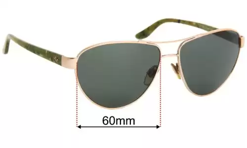Sunglass Fix Lentes de Repuesto para Polo RL 7043 - 60mm Wide Polo RL 7043 Lentes de Repuesto 60mm wide
