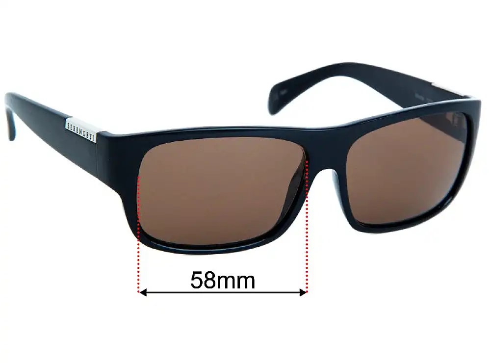 Sunglass Fix Lentes de Repuesto para Serengeti Monte - 58mm Wide Sunglass Fix Lentes de Repuesto para Serengeti Monte - 58mm Wide