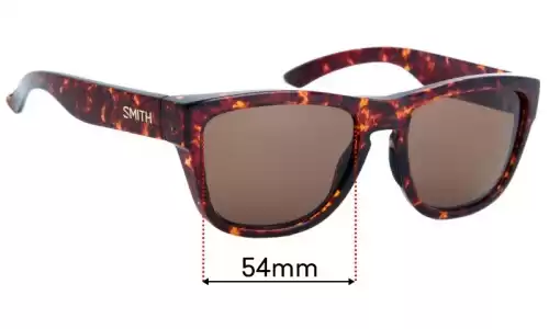Sunglass Fix Lentes de Repuesto para Smith Clark - 54mm Wide Smith Clark Lentes de Repuesto 54mm wide