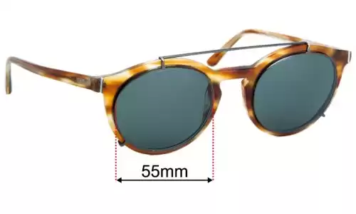 Sunglass Fix Lentes de Repuesto para Tod's TO 180 - 51mm Wide Sunglass Fix Lentes de Repuesto para Tod's TO 180 - 51mm Wide
