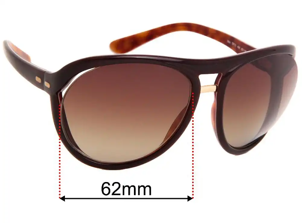 Sunglass Fix Lentes de Repuesto para Tom Ford Milo TF73 - 62mm Wide Sunglass Fix Lentes de Repuesto para Tom Ford Milo TF73 - 62mm Wide