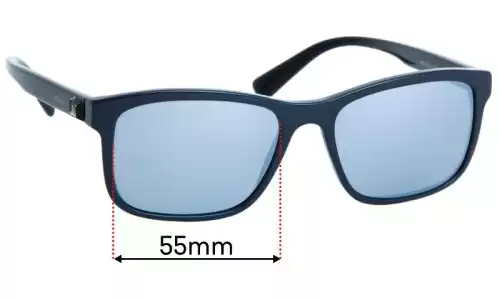 Sunglass Fix Lentes de Repuesto para Versace MOD 3253 - 55mm Wide Sunglass Fix Lentes de Repuesto para Versace MOD 3253 - 55mm Wide