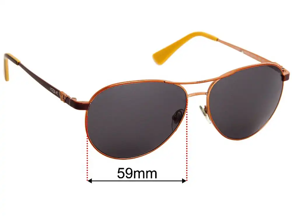 Sunglass Fix Lentes de Repuesto para Vogue VO 3905-S - 59mm Wide Sunglass Fix Lentes de Repuesto para Vogue VO 3905-S - 59mm Wide