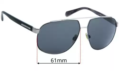 Sunglass Fix Lentes de Repuesto para Dolce & Gabbana DG2138 - 61mm Wide Sunglass Fix Lentes de Repuesto para Dolce & Gabbana DG2138 - 61mm Wide