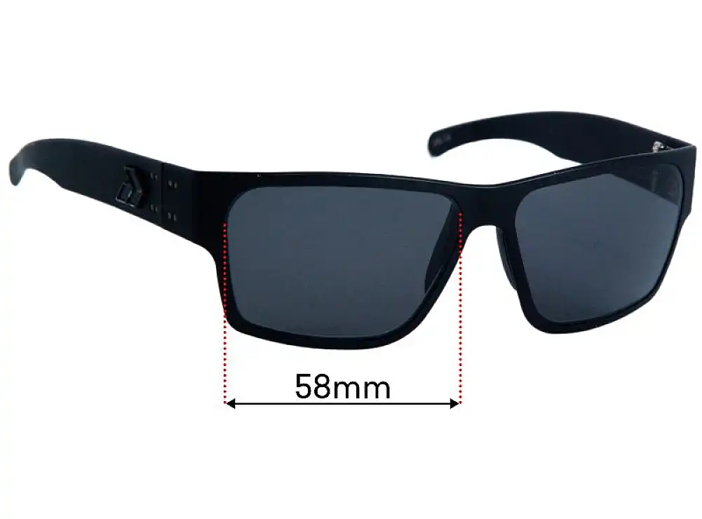 Sunglass Fix Lentes de Repuesto para Gatorz Delta - 58mm Wide Sunglass Fix Lentes de Repuesto para Gatorz Delta - 58mm Wide