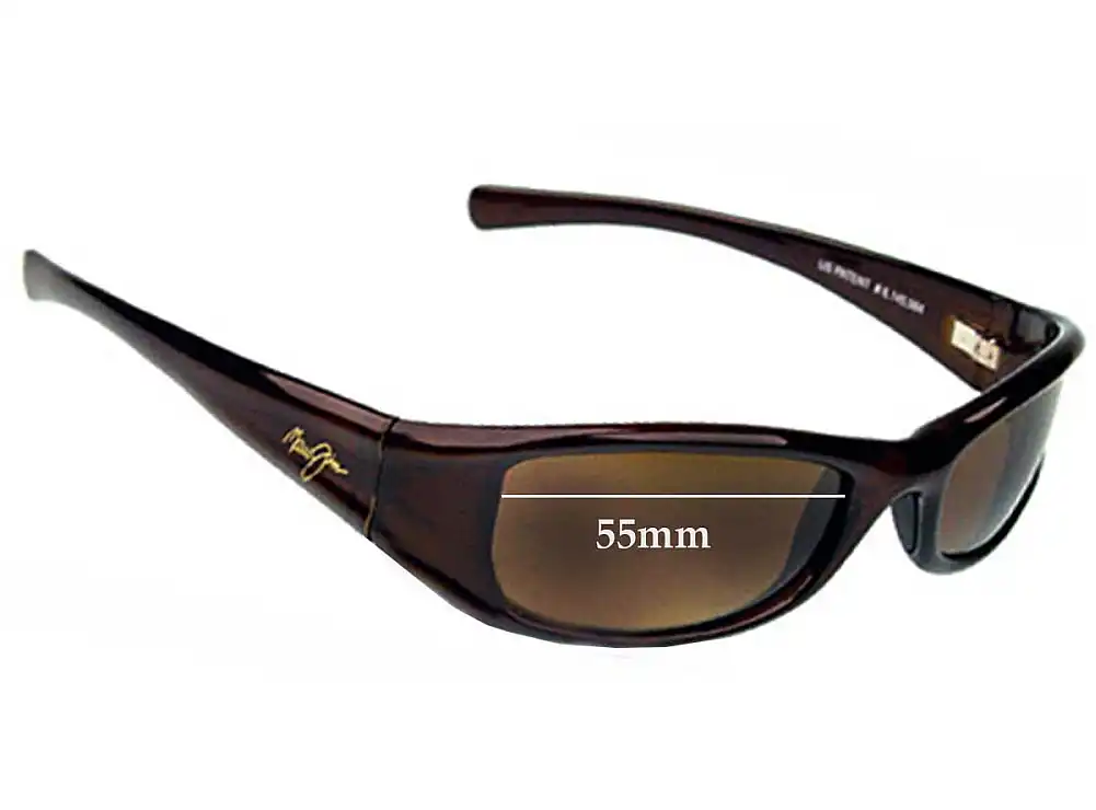 Sunglass Fix Lentes de Repuesto para Maui Jim MJ105 Shaka - 55mm Wide Sunglass Fix Lentes de Repuesto para Maui Jim MJ105 Shaka - 55mm Wide