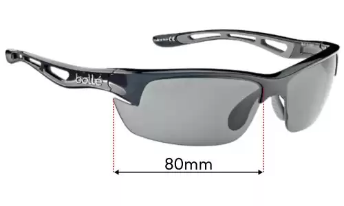 Sunglass Fix Lentes de Repuesto para Bolle Bolt - 80mm Wide Bolle Bolt Lentes de Repuesto 80mm wide
