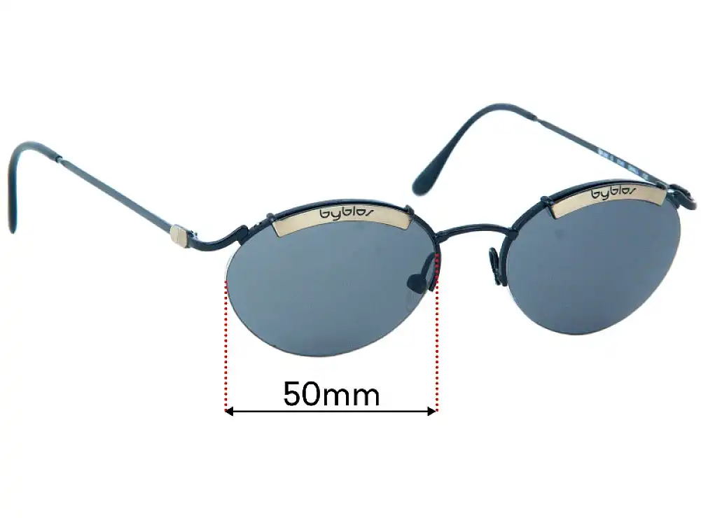 Sunglass Fix Lentes de Repuesto para Byblos 586-S - 50mm Wide Sunglass Fix Lentes de Repuesto para Byblos 586-S - 50mm Wide