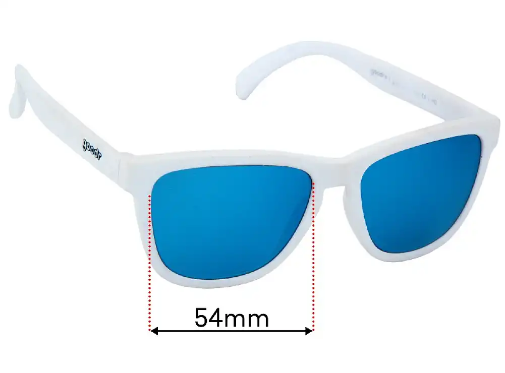 Sunglass Fix Lentes de Repuesto para Goodr Marbleous Blue Yonder - 53mm Wide Sunglass Fix Lentes de Repuesto para Goodr Marbleous Blue Yonder - 53mm Wide