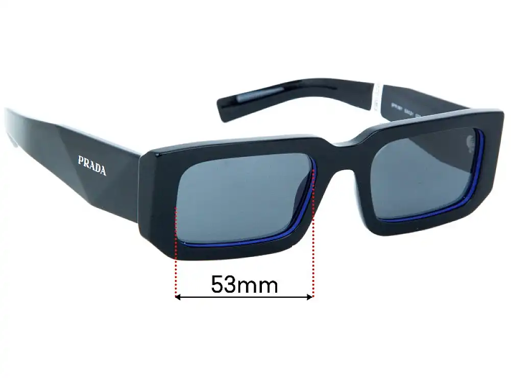 Sunglass Fix Lentes de Repuesto para Prada SPR06Y - 53mm Wide Sunglass Fix Lentes de Repuesto para Prada SPR06Y - 53mm Wide