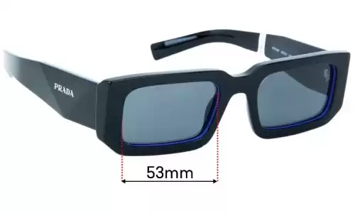 Sunglass Fix Lentes de Repuesto para Prada SPR06Y - 53mm Wide Sunglass Fix Lentes de Repuesto para Prada SPR06Y - 53mm Wide