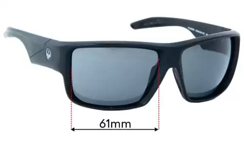Sunglass Fix Lentes de Repuesto para Dragon Deadlock H2O - 61mm Wide Dragon Deadlock H2O Lentes de Repuesto 61mm wide