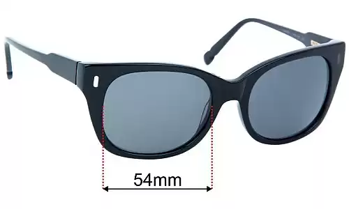 Sunglass Fix Lentes de Repuesto para Jason Wu Alex - 54mm Wide Sunglass Fix Lentes de Repuesto para Jason Wu Alex - 54mm Wide