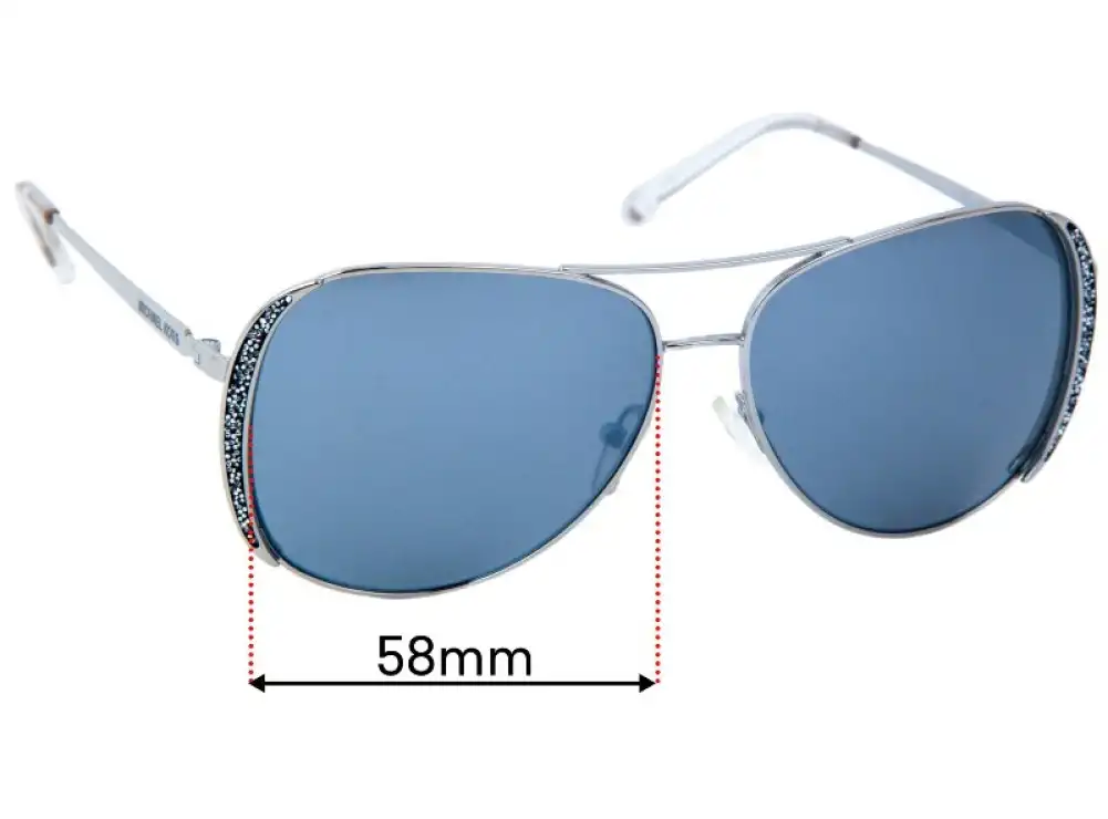 Sunglass Fix Lentes de Repuesto para Michael Kors MK1082 Chelsea Glam - 58mm Wide Sunglass Fix Lentes de Repuesto para Michael Kors MK1082 Chelsea Glam - 58mm Wide