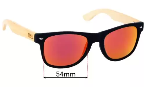 Sunglass Fix Lentes de Repuesto para Moana Road 50/50 - 54mm Wide Sunglass Fix Lentes de Repuesto para Moana Road 50/50 - 54mm Wide