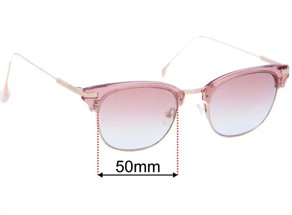 Sunglass Fix Lentes de Repuesto para Willow Mae Jessica - 50mm Wide Sunglass Fix Lentes de Repuesto para Willow Mae Jessica - 50mm Wide