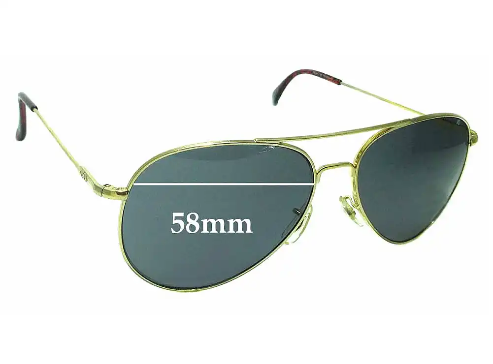Sunglass Fix Lentes de Repuesto para American Optical General - 58mm Wide Sunglass Fix Lentes de Repuesto para American Optical General - 58mm Wide