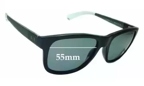 Sunglass Fix Lentes de Repuesto para Armani Exchange AX 4054S - 55mm Wide Sunglass Fix Lentes de Repuesto para Armani Exchange AX 4054S - 55mm Wide