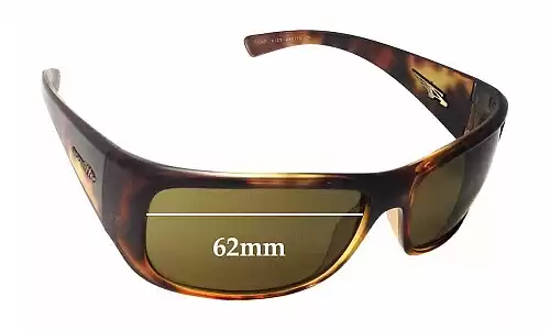 Sunglass Fix Lentes de Repuesto para Arnette Snap AN4123 - 62mm Wide Arnette Snap AN4123 Lentes de Repuesto 62mm wide