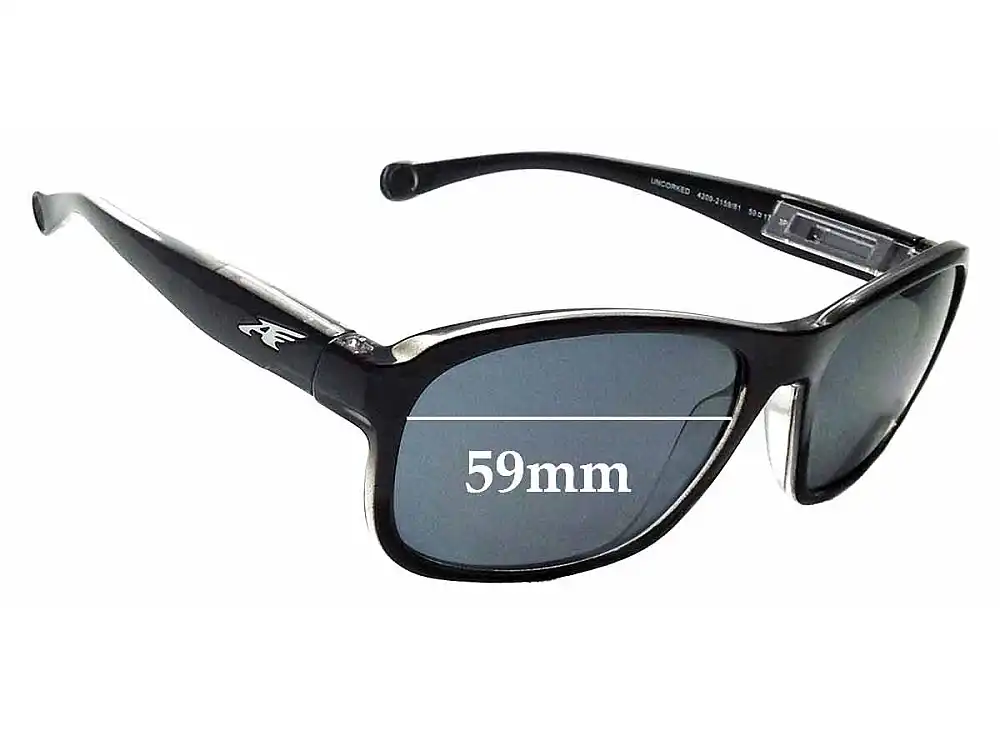 Sunglass Fix Lentes de Repuesto para Arnette Uncorked AN4209 - 59mm Wide Sunglass Fix Lentes de Repuesto para Arnette Uncorked AN4209 - 59mm Wide