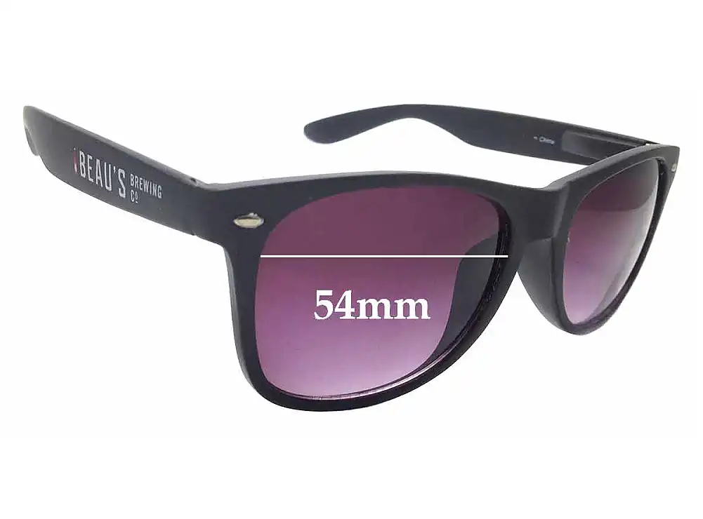 Sunglass Fix Lentes de Repuesto para Beau's Brewing Co Unknown Model - 54mm Wide Sunglass Fix Lentes de Repuesto para Beau's Brewing Co Unknown Model - 54mm Wide
