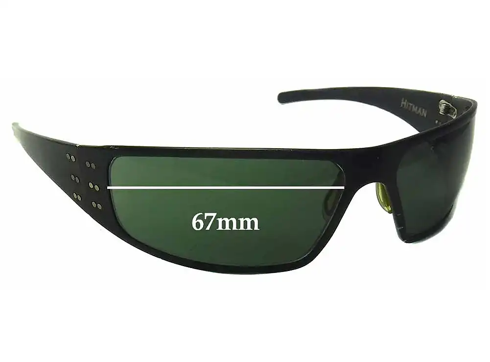 Sunglass Fix Lentes de Repuesto para Bullet Hitman - 67mm Wide Sunglass Fix Lentes de Repuesto para Bullet Hitman - 67mm Wide