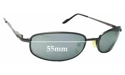 Sunglass Fix Lentes de Repuesto para Caribbean Sun CS004M - 55mm Wide Sunglass Fix Lentes de Repuesto para Caribbean Sun CS004M - 55mm Wide