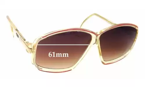 Sunglass Fix Lentes de Repuesto para Cazal MOD 153 - 61mm Wide Sunglass Fix Lentes de Repuesto para Cazal MOD 153 - 61mm Wide
