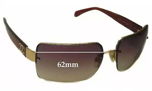 Sunglass Fix Lentes de Repuesto para Chanel 4107-B - 62mm Wide Sunglass Fix Lentes de Repuesto para Chanel 4107-B - 62mm Wide