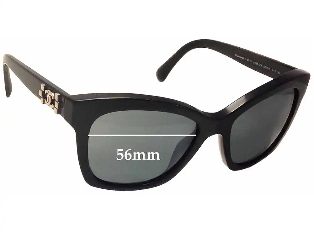 Sunglass Fix Lentes de Repuesto para Chanel 5313 - 56mm Wide Sunglass Fix Lentes de Repuesto para Chanel 5313 - 56mm Wide
