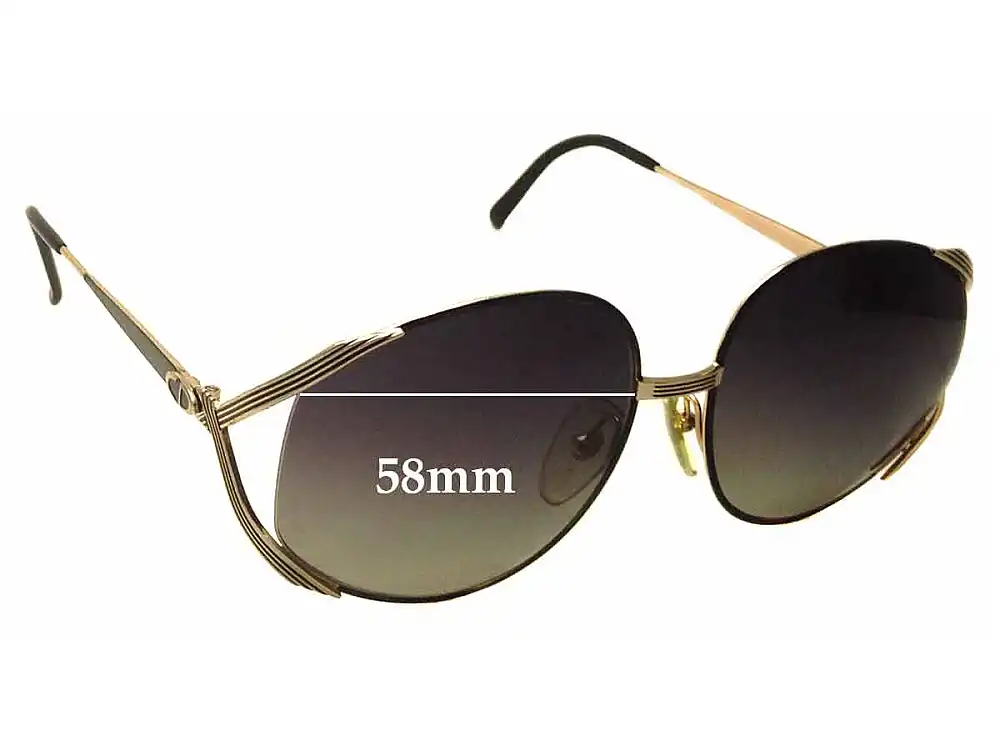 Sunglass Fix Lentes de Repuesto para Christian Dior 2387 58MM - 58mm Wide Sunglass Fix Lentes de Repuesto para Christian Dior 2387 58MM - 58mm Wide