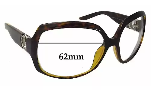 Sunglass Fix Lentes de Repuesto para Christian Dior Evening 1 - 62mm Wide Sunglass Fix Lentes de Repuesto para Christian Dior Evening 1 - 62mm Wide