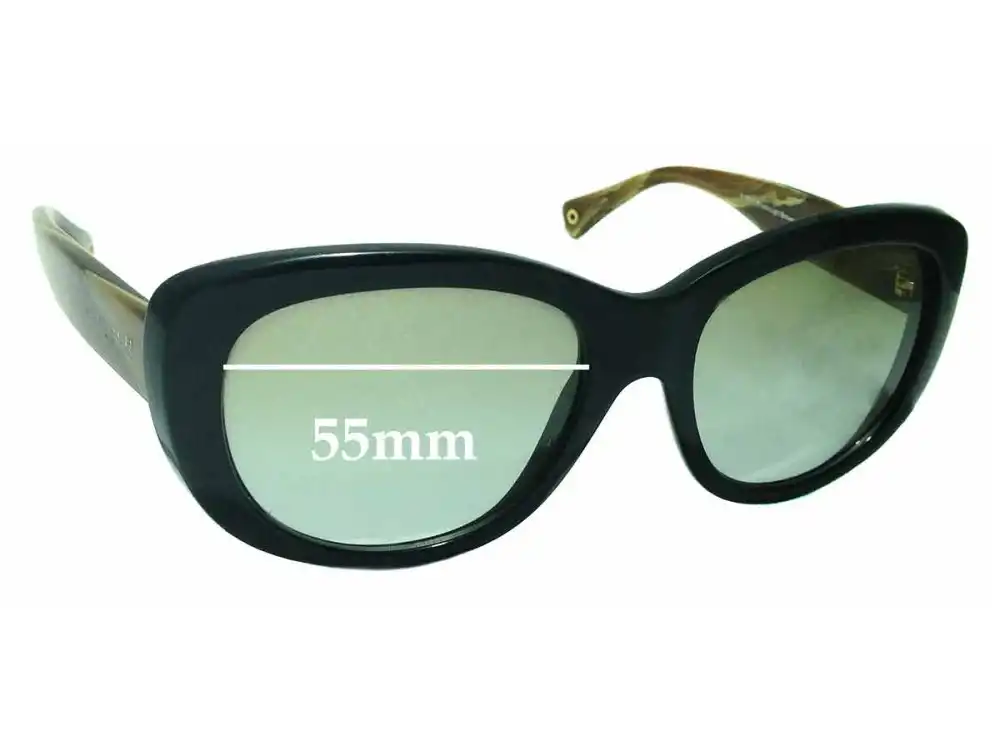Sunglass Fix Lentes de Repuesto para Coach HC8083 Darcy - 55mm Wide Sunglass Fix Lentes de Repuesto para Coach HC8083 Darcy - 55mm Wide
