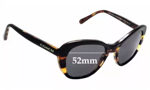 Sunglass Fix Lentes de Repuesto para Coach HC8204 - 52mm Wide Sunglass Fix Lentes de Repuesto para Coach HC8204 - 52mm Wide