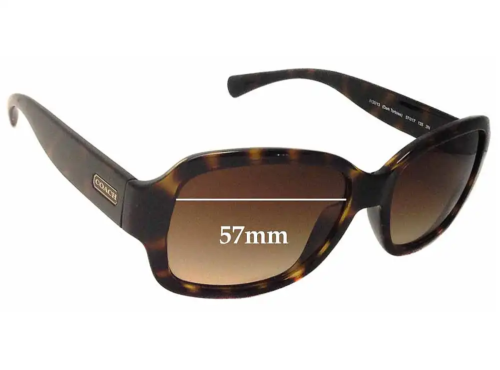 Sunglass Fix Lentes de Repuesto para Coach HC8078 Rita - 57mm Wide Sunglass Fix Lentes de Repuesto para Coach HC8078 Rita - 57mm Wide