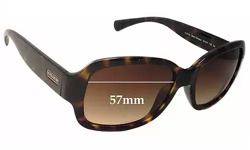 Sunglass Fix Lentes de Repuesto para Coach HC8078 Rita - 57mm Wide Sunglass Fix Lentes de Repuesto para Coach HC8078 Rita - 57mm Wide