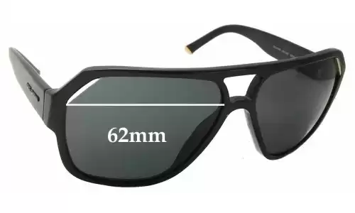 Sunglass Fix Lentes de Repuesto para Dolce & Gabbana DG4138 - 62mm Wide Sunglass Fix Lentes de Repuesto para Dolce & Gabbana DG4138 - 62mm Wide