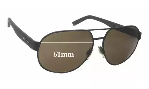 Sunglass Fix Lentes de Repuesto para Dolce & Gabbana DG2147 - 61mm Wide Sunglass Fix Lentes de Repuesto para Dolce & Gabbana DG2147 - 61mm Wide