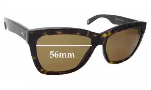 Dolce & Gabbana DG3080Replacement Lenses 56mm Wide Sunglass Fix Replacement Lenses for Dolce & Gabbana DG3080 - 56mm wide