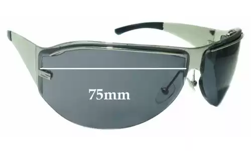 Sunglass Fix Lentes de Repuesto para Gucci GG1728/S - 75mm Wide Gucci GG1728/S Lentes de Repuesto 75mm wide