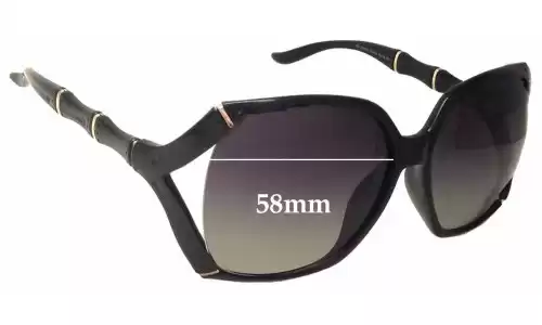 Sunglass Fix Lentes de Repuesto para Gucci GG3508/S - 58mm Wide Sunglass Fix Lentes de Repuesto para Gucci GG3508/S - 58mm Wide